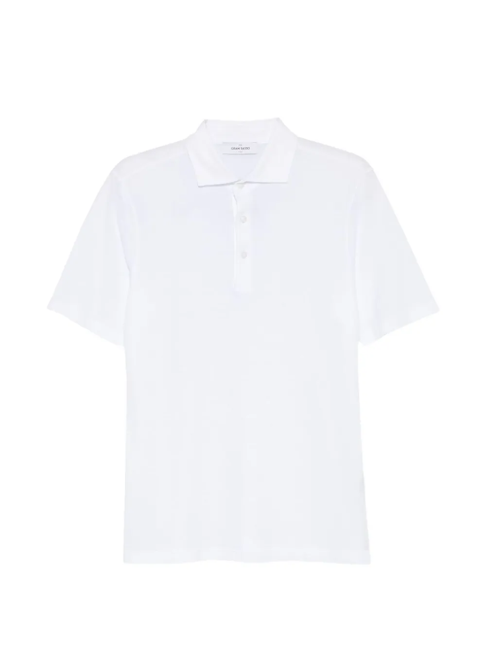 Gran Sasso Short-sleeve Polo Shirt In White