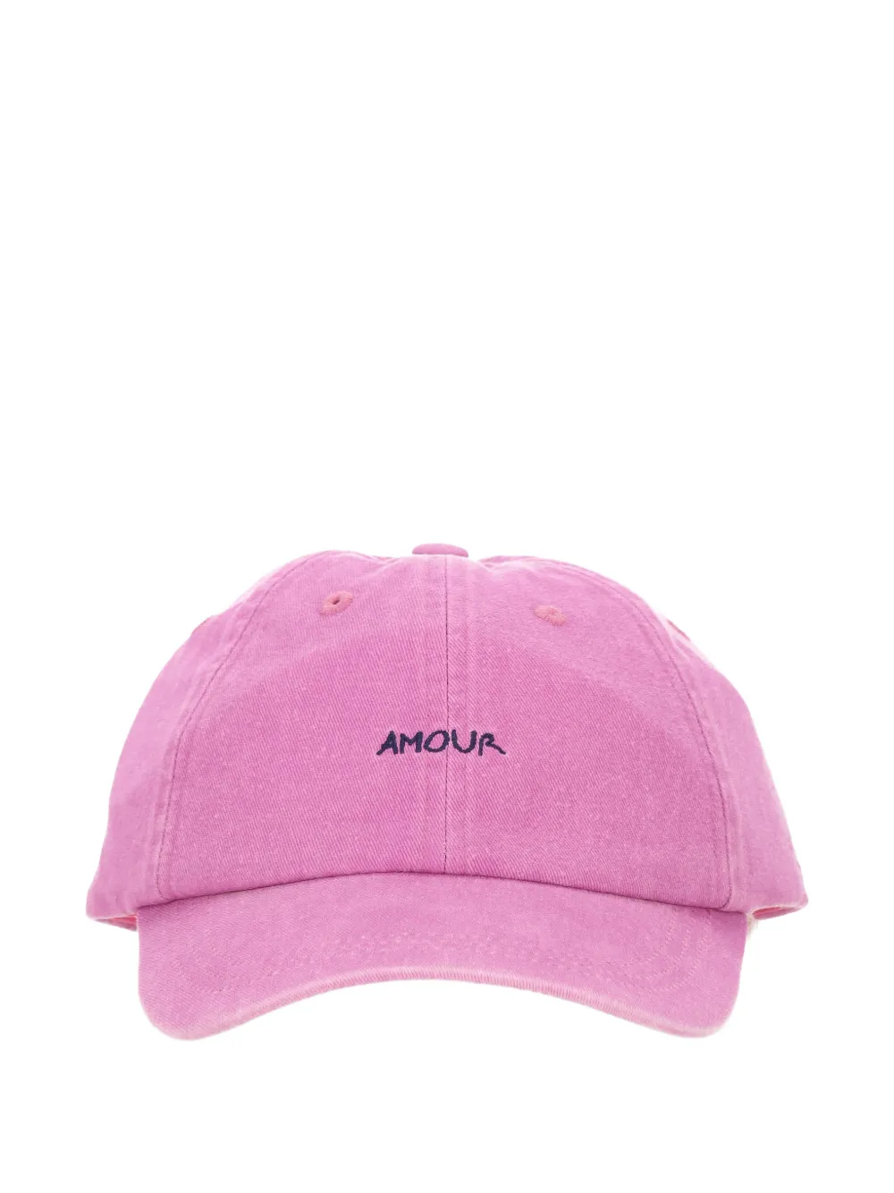 Maison Labiche Beaumont embroidered twill baseball cap - Rosa