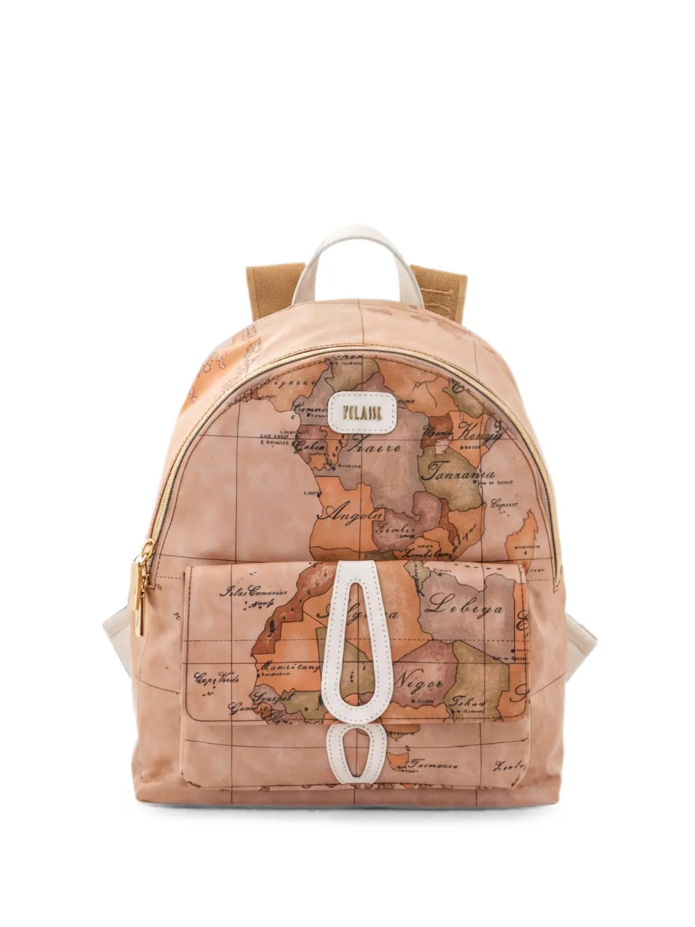 ALVIERO MARTINI 1° CLASSE map-pattern backpack - Nude