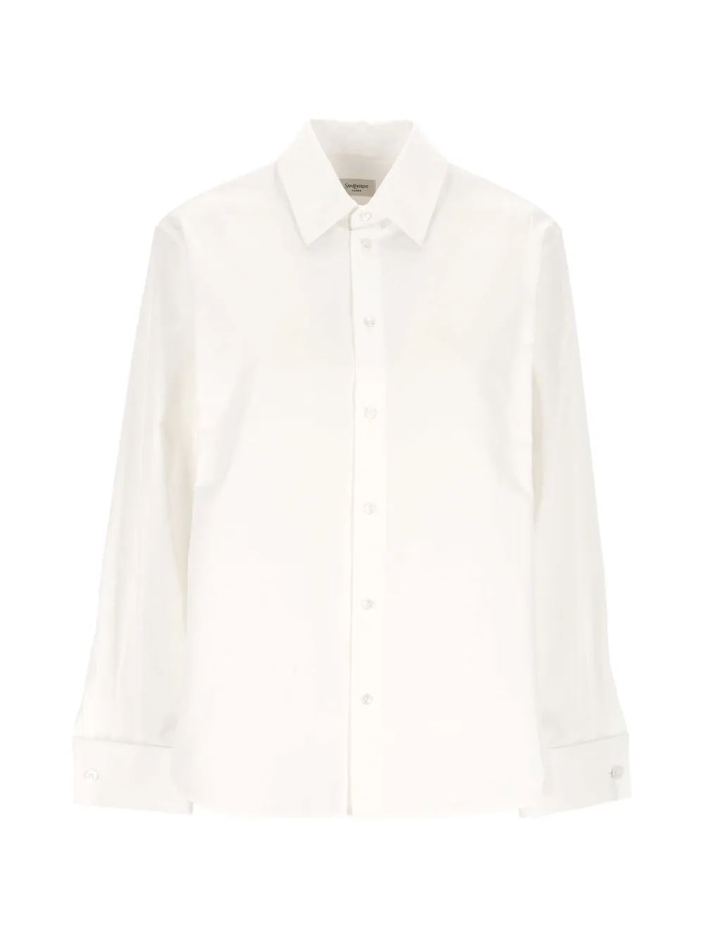 Saint Laurent button-down long-sleeve shirt - Weiß