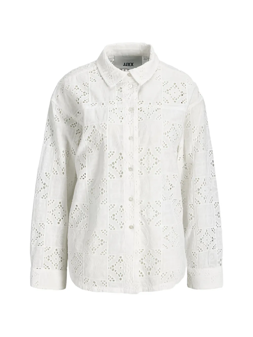 JJXX Camicia con design patchwork - Bianco