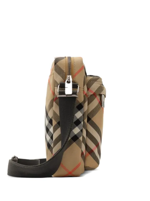 Burberry check-pattern Equestrian Knight Design shoulder bag