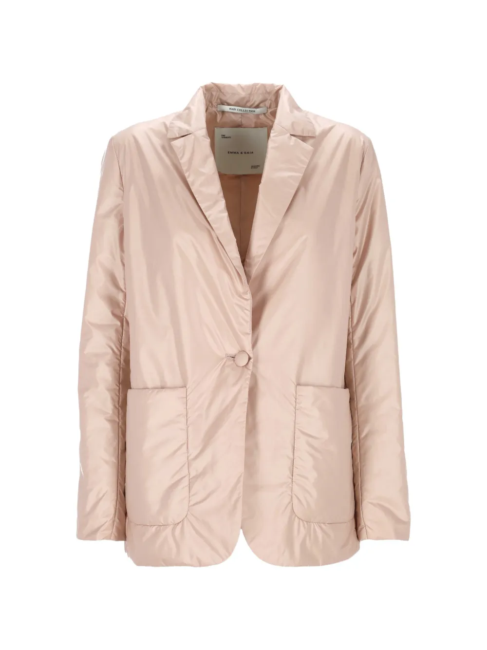 EMMA E GAIA padded notched-lapels jacket - Rosa