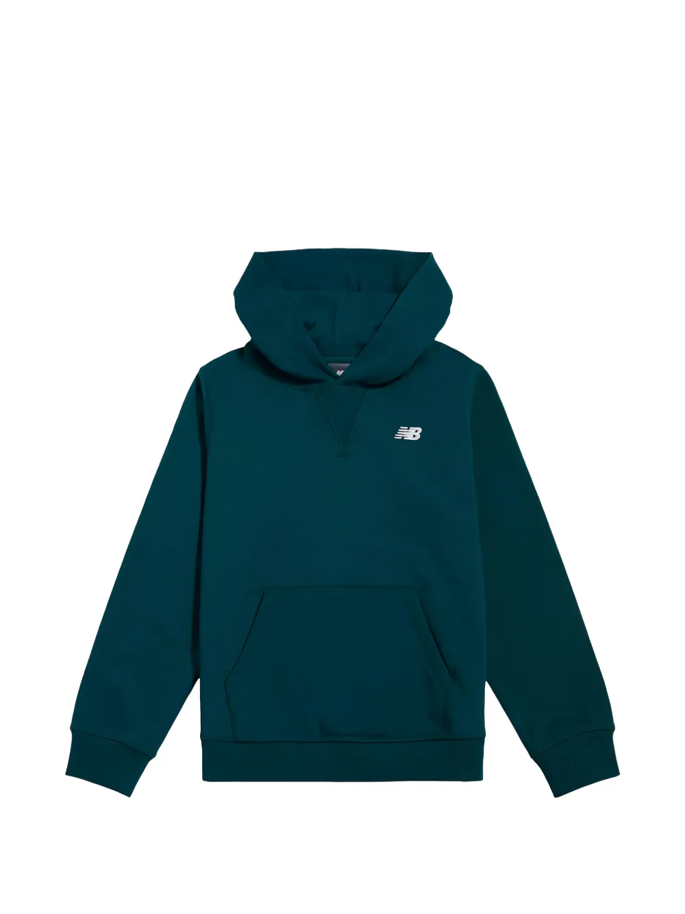 New Balance Kids French Terry logo-embroidered hoodie - Grün
