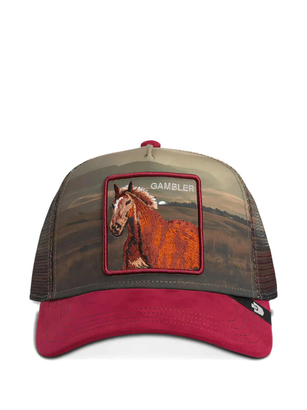 Goorin Bros Stallion In The Element Horse-patch Mesh-panel Cap In Brown
