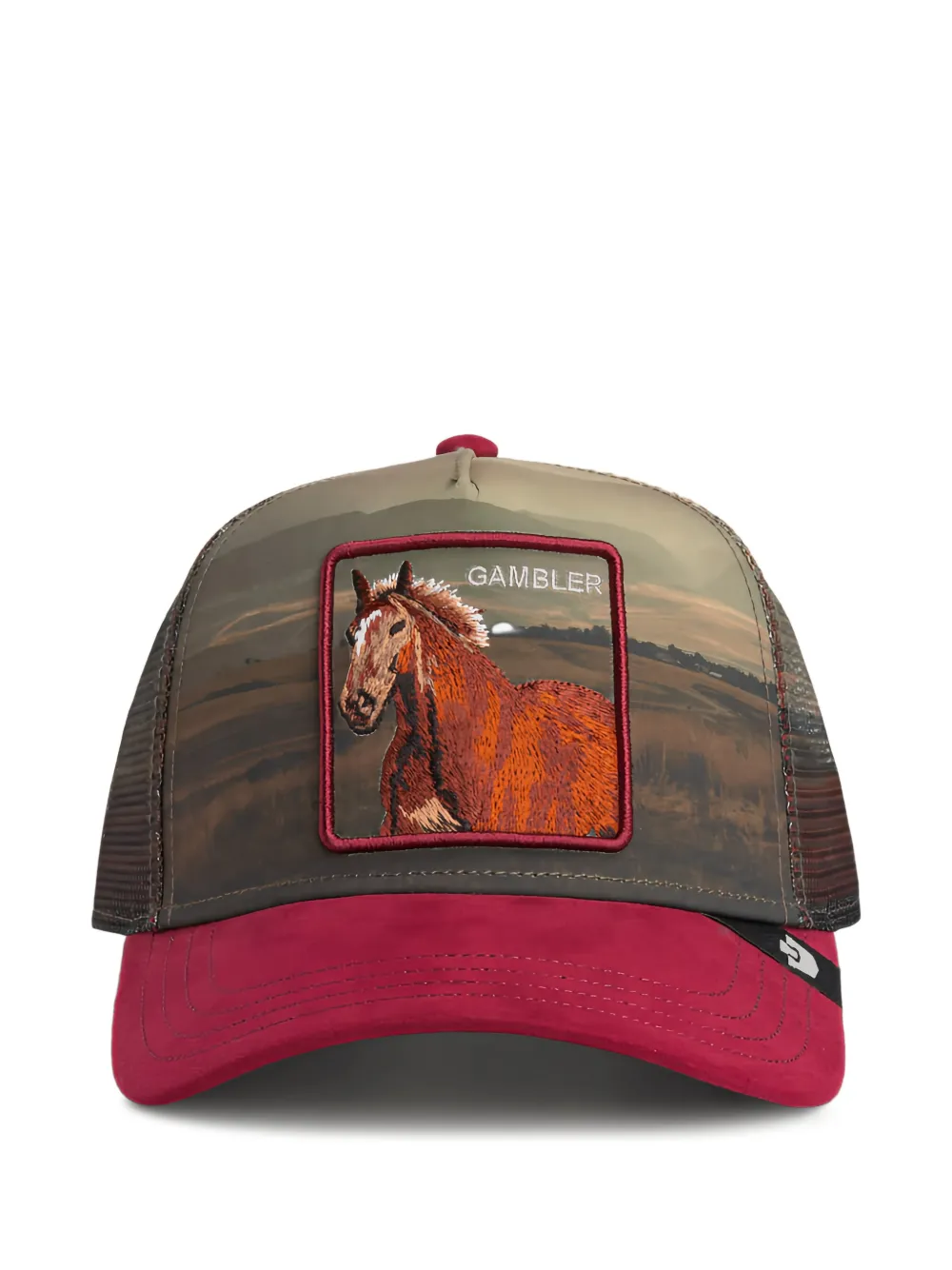GOORIN BROS Stallion In The Element horse-patch mesh-panel cap - Marrone