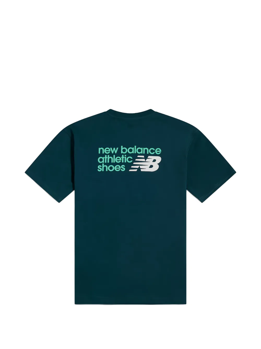 New Balance Kids Katoenen T-shirt met logoprint Groen