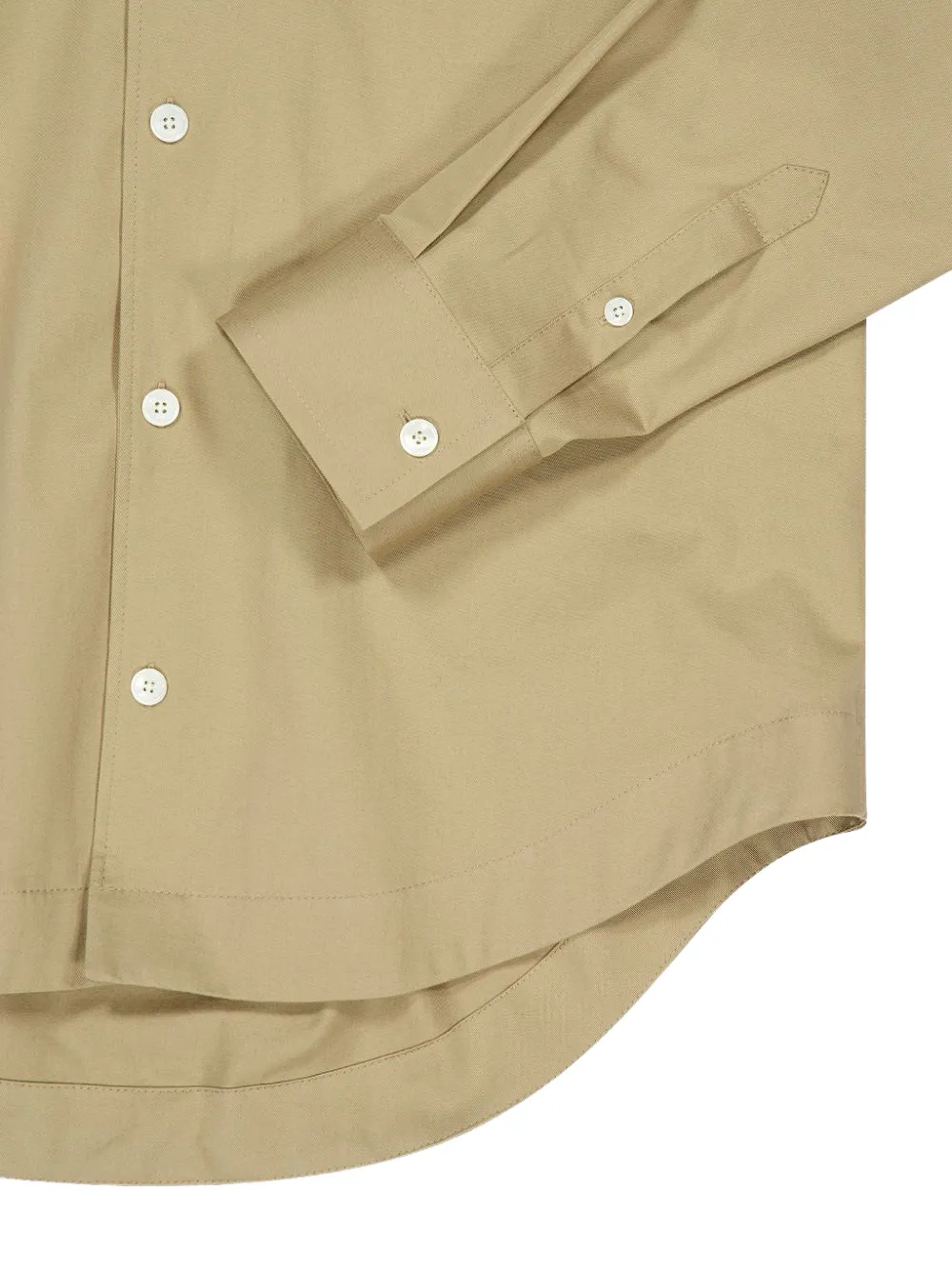 AMI Paris Overhemd met borstzak Beige