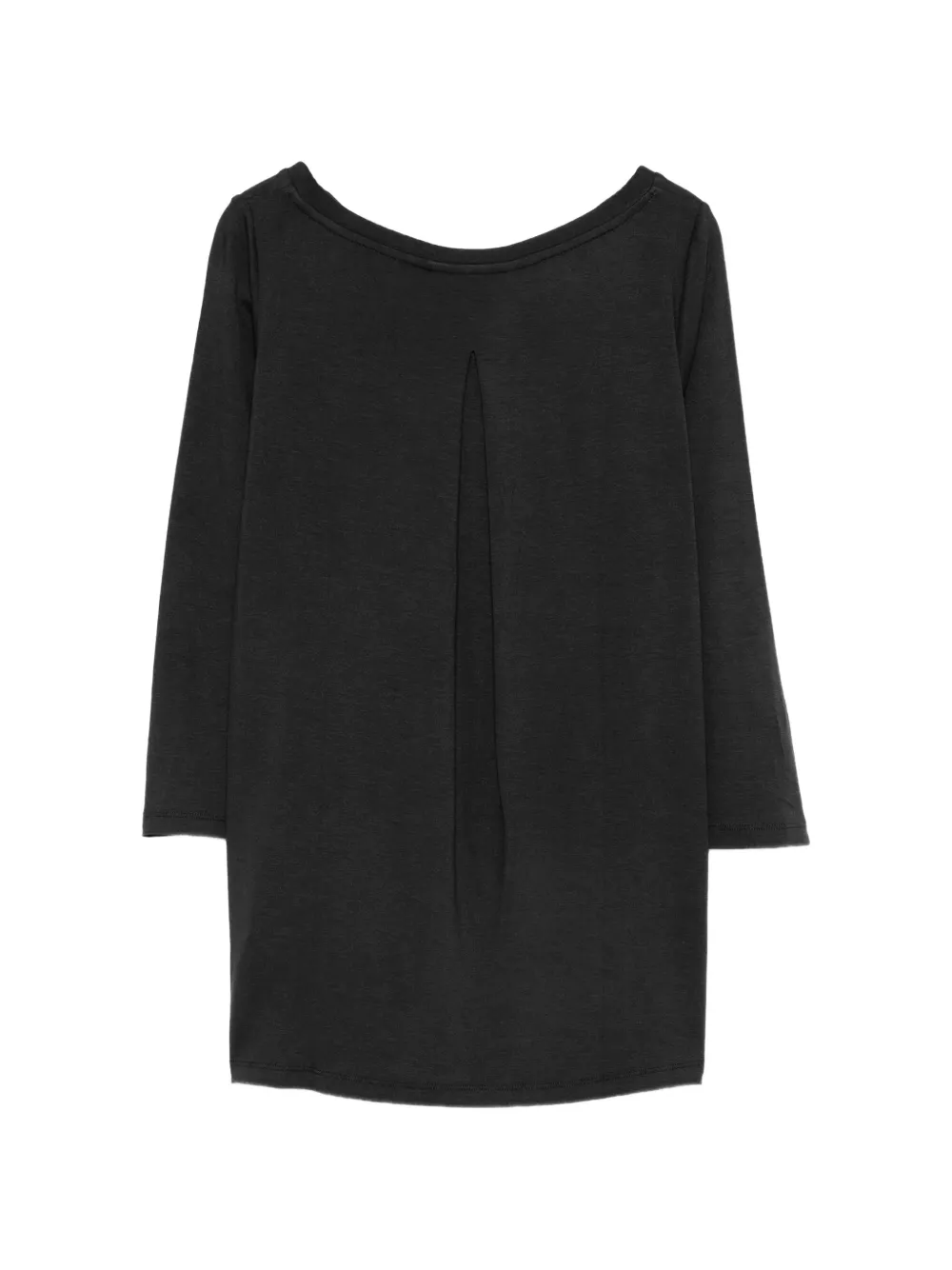 Majestic Filatures T-shirt met geplooide rug Zwart