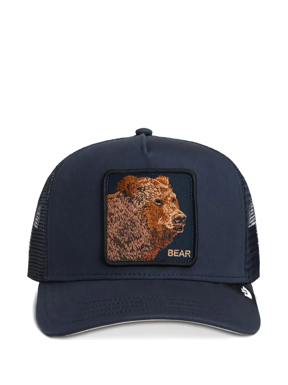 Goorin Bros Embroidered-patch Mesh-panel Cap In Blue