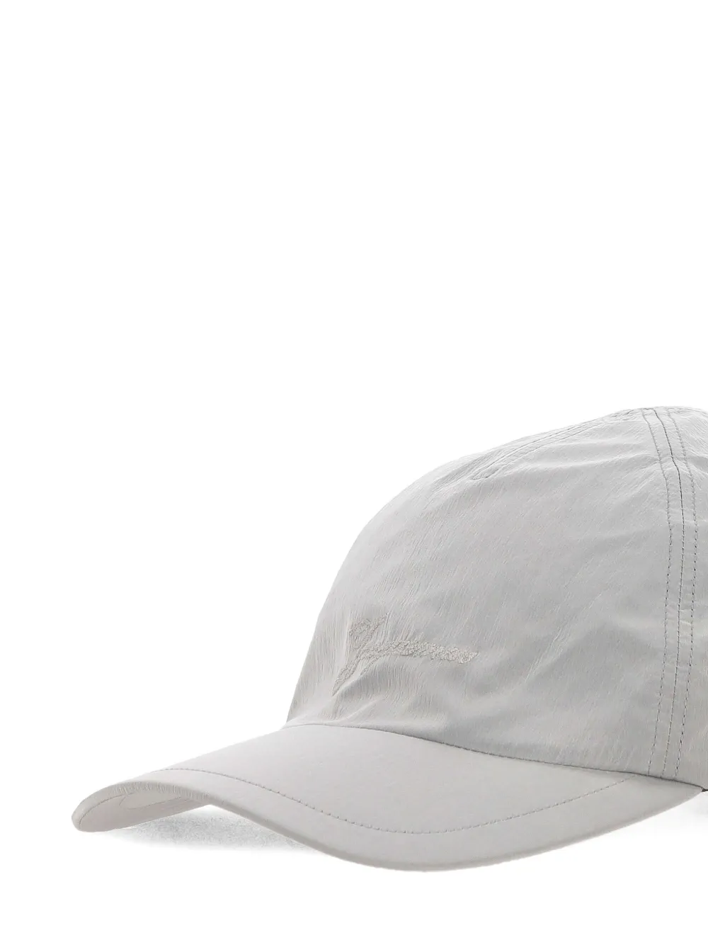 Jacquemus Honkbalpet met geborduurd logo Zilver