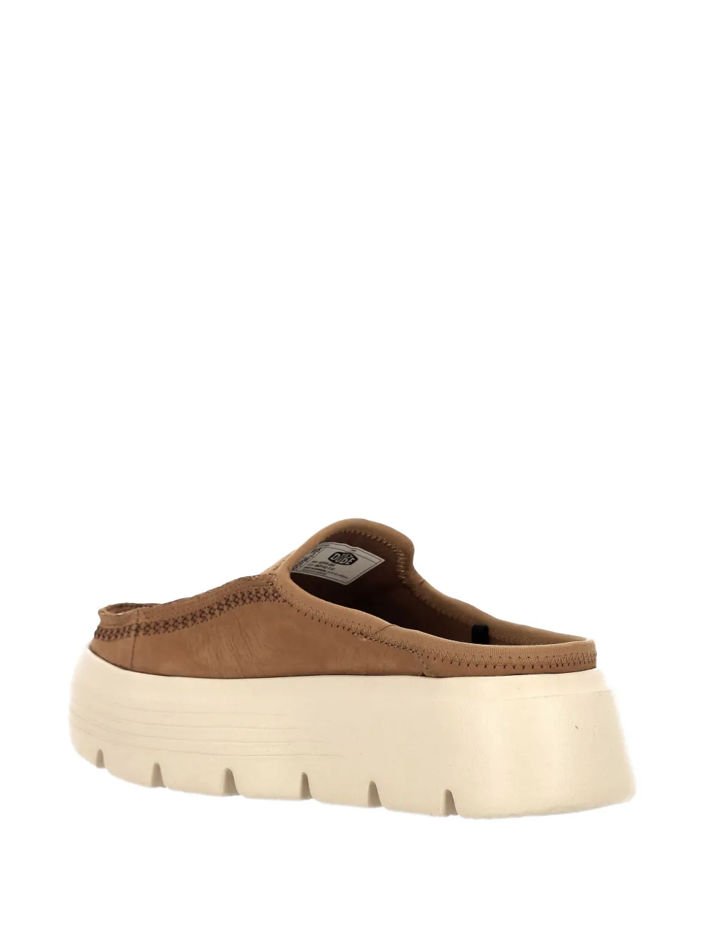 Hey Dude Austin loafers met plateauzool Bruin