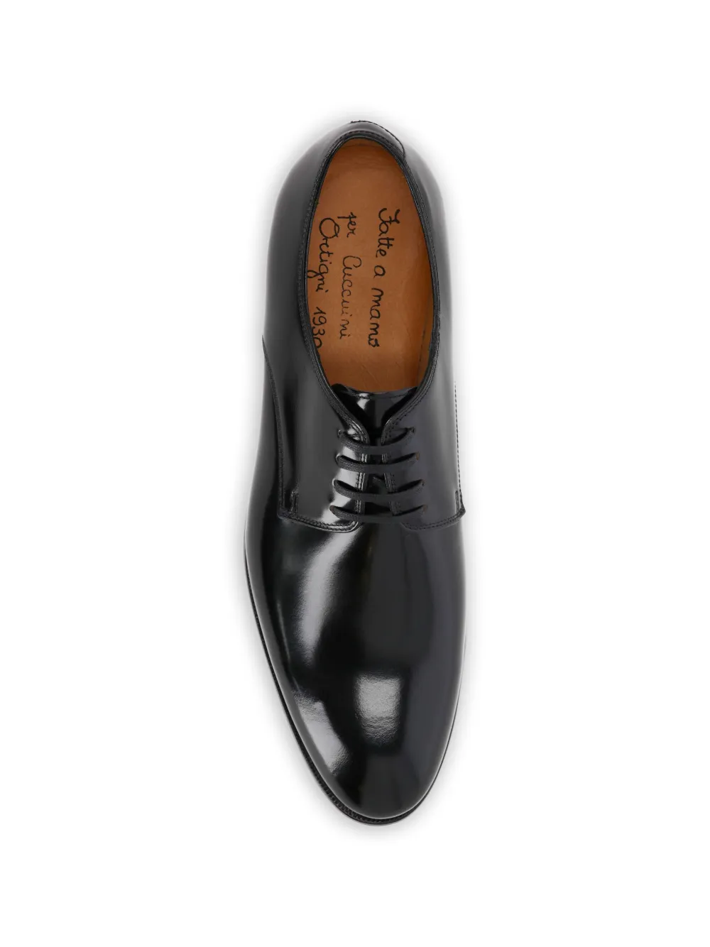 Ortigni Gelakte derby schoenen Zwart