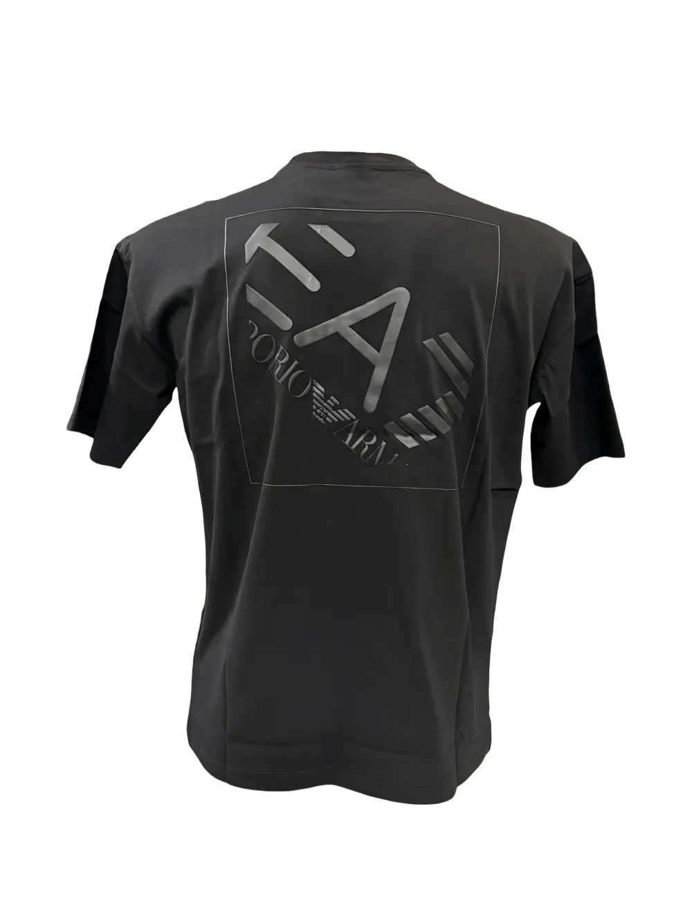 Ea7 Logo-print T-shirt In Black