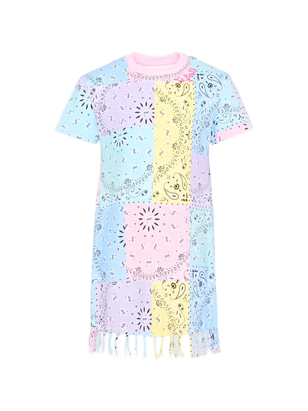 MC2 Saint Barth Kids Jurk met bandanaprint Blauw