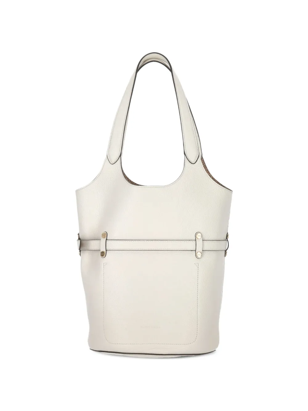  Borbonese Bolso De Hombro Secchiello Pequeño - Blanco 
