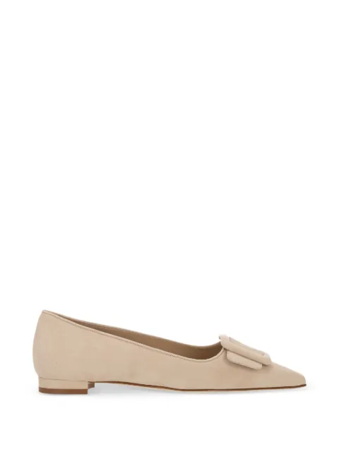 Manolo Blahnik buckle-detail pointed-toe pumps