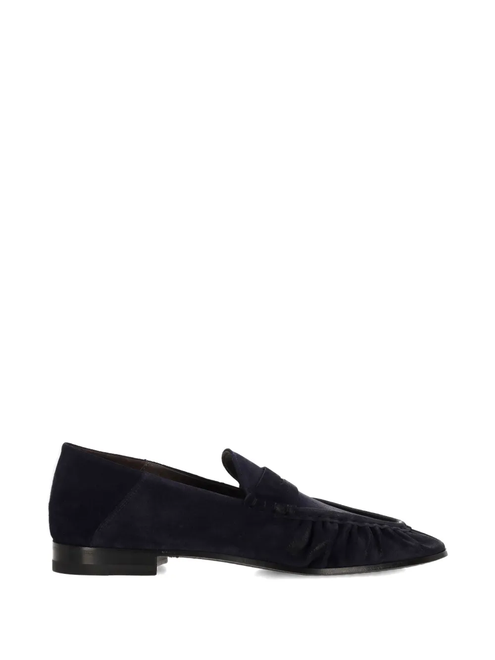 Ortigni ruched penny loafers - Blu