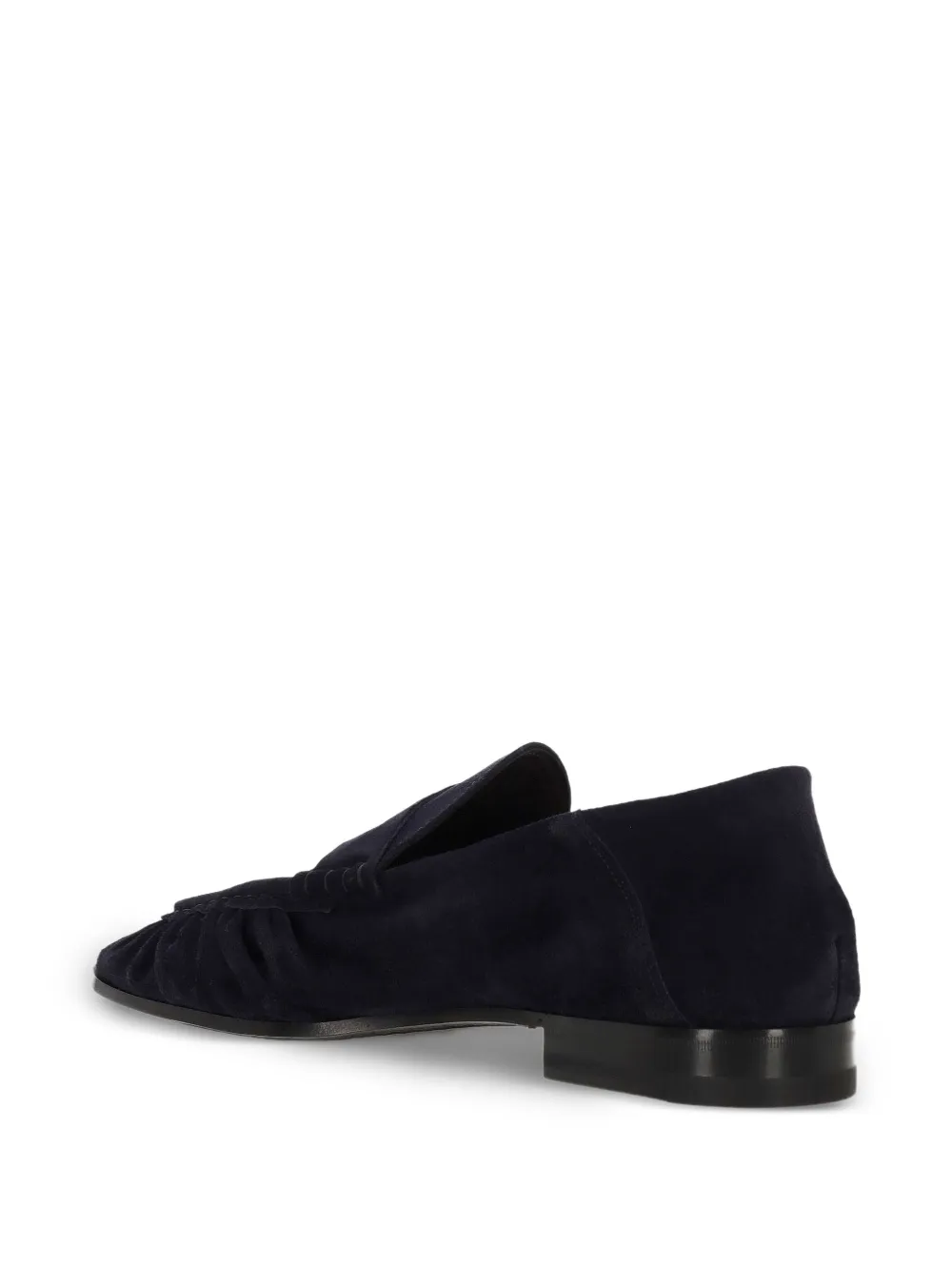 Ortigni Penny loafers met ruches Blauw