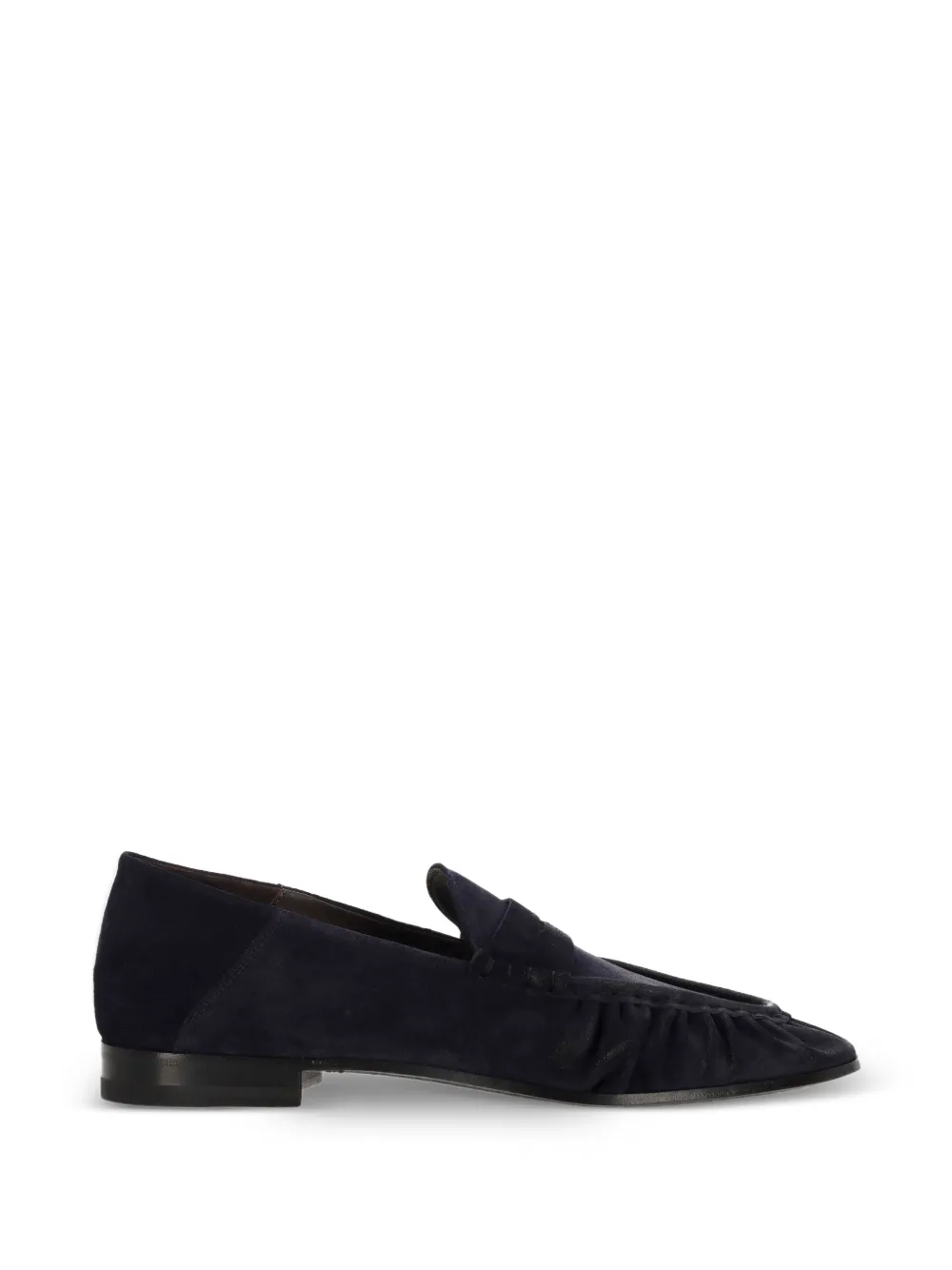 Ortigni ruched penny loafers - Blu