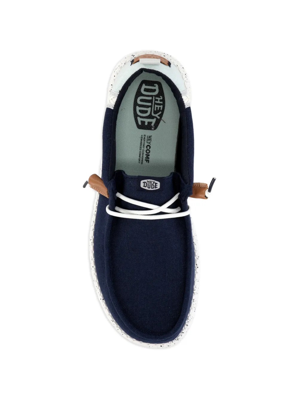 Hey Dude Loafers met gespikkelde zool Blauw