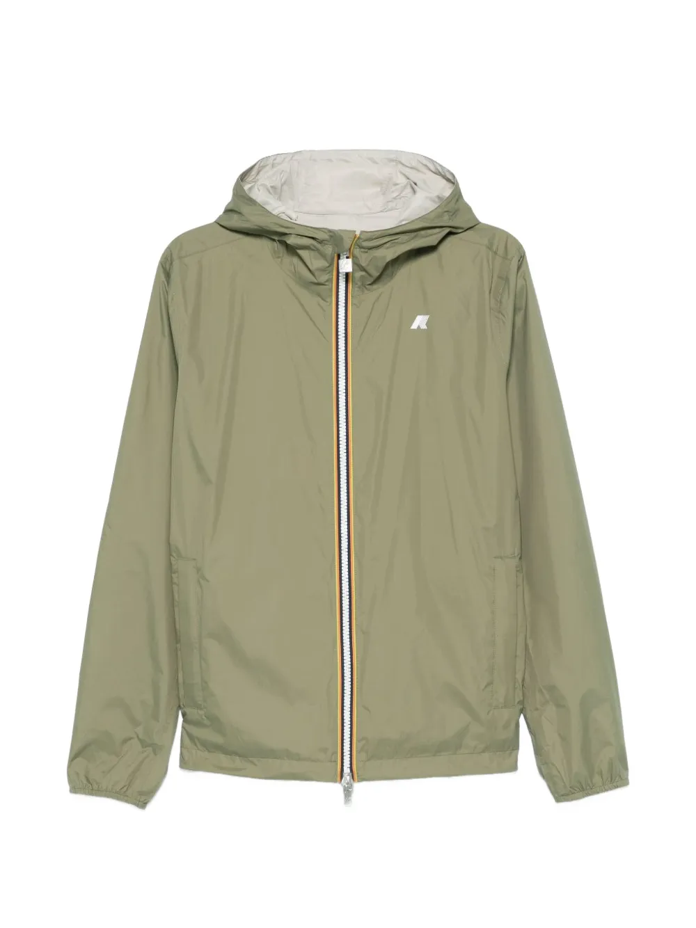 K-Way Jake Plus.2 logo-print hooded jacket - Grün