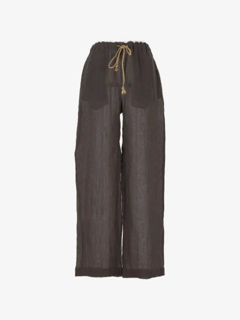 120% Lino Gauze high-waisted trousers