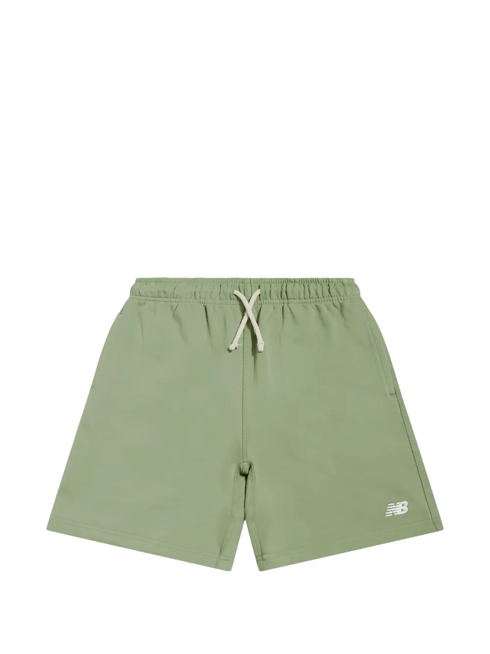 New Balance Kids logo-embroidered drawstring shorts - Verde