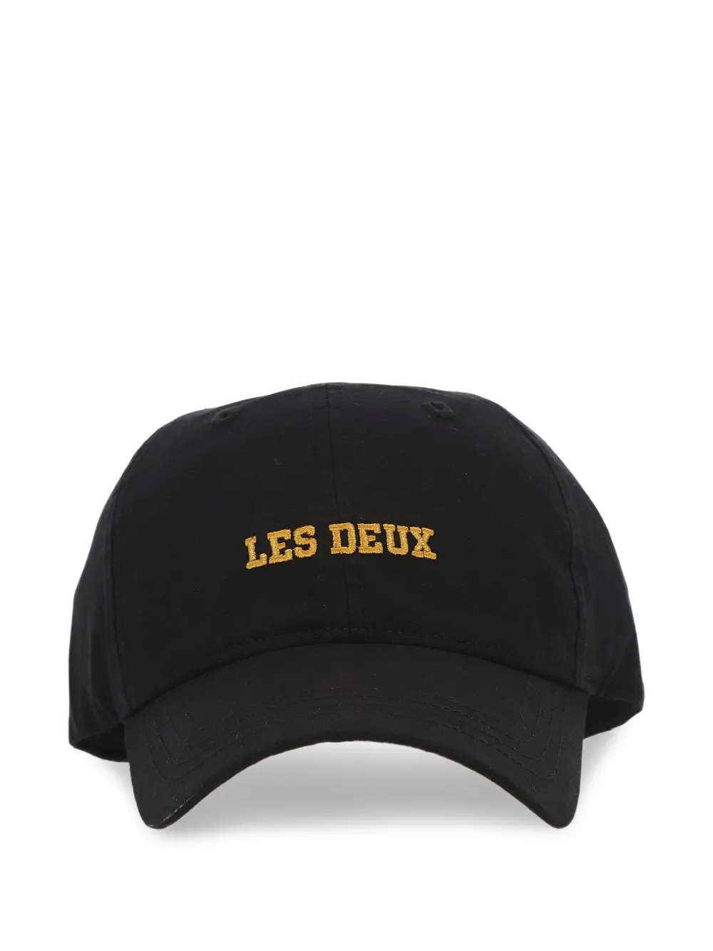 Les Deux 로고 자수 캡 모자 | 블랙 | Image 1