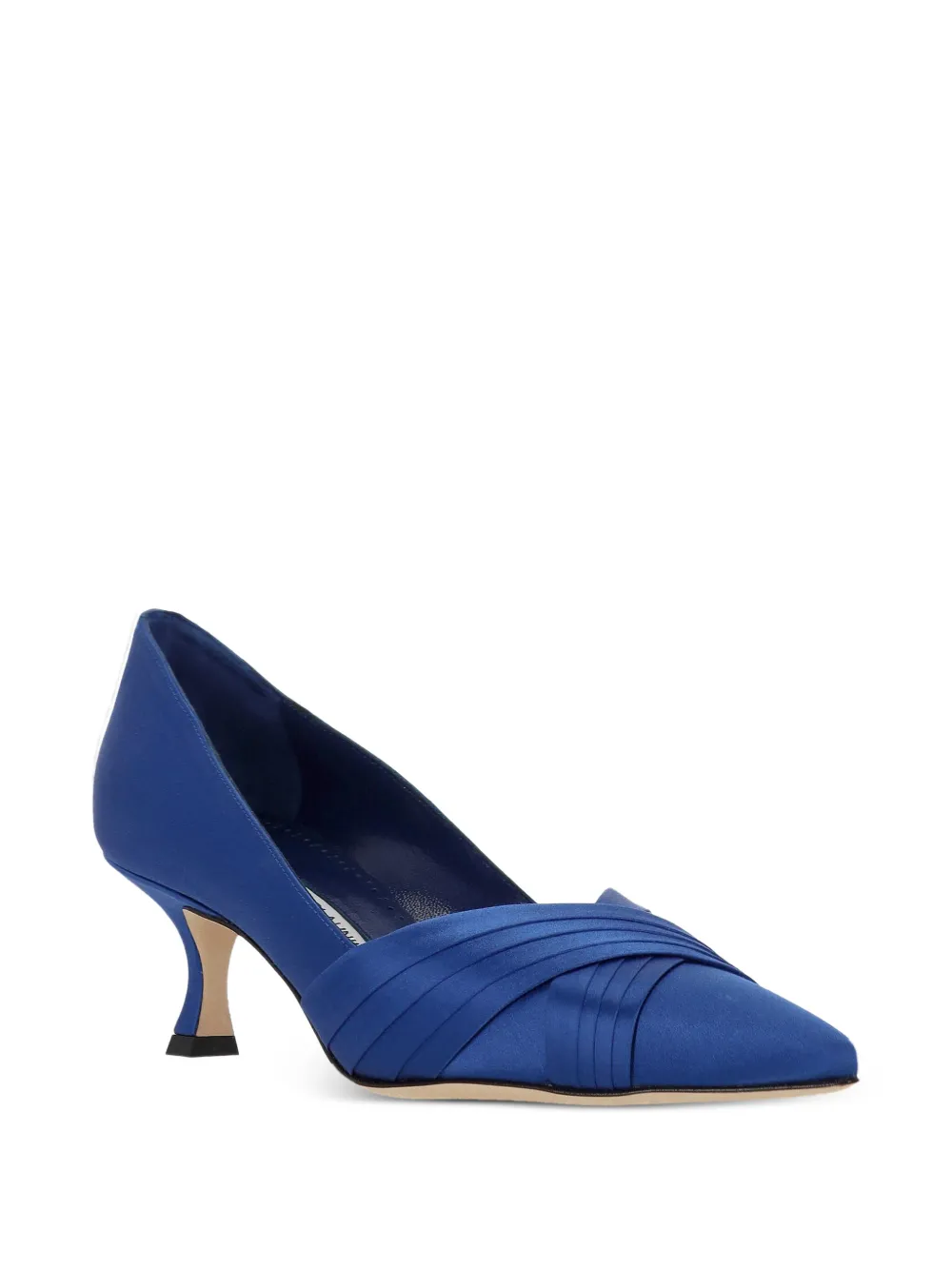 Manolo Blahnik crossover-strap pointed-toe pumps Blauw