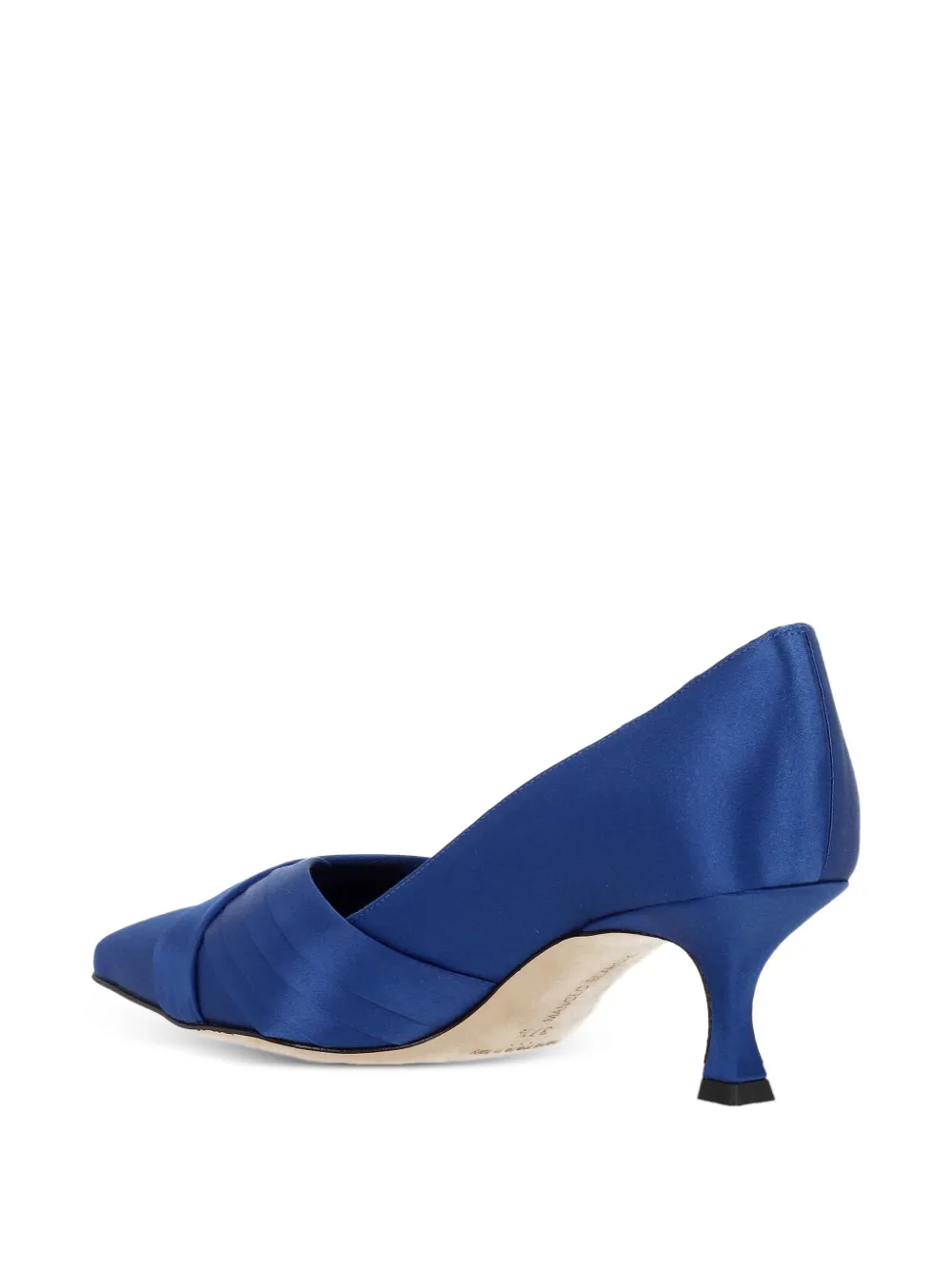 Manolo Blahnik crossover-strap pointed-toe pumps Blauw