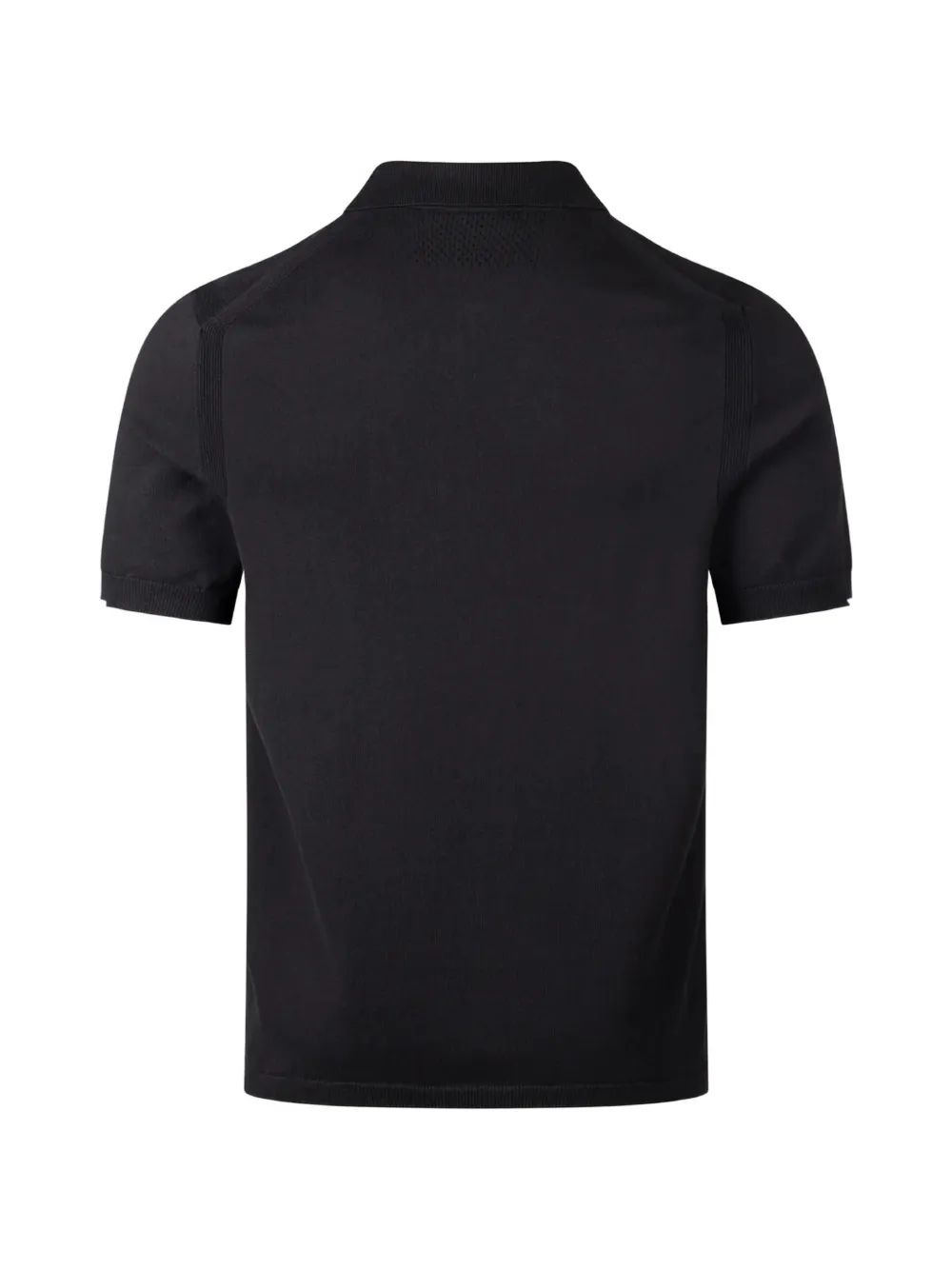 BOSS T-shirt met logo-patch en kwartrits Zwart