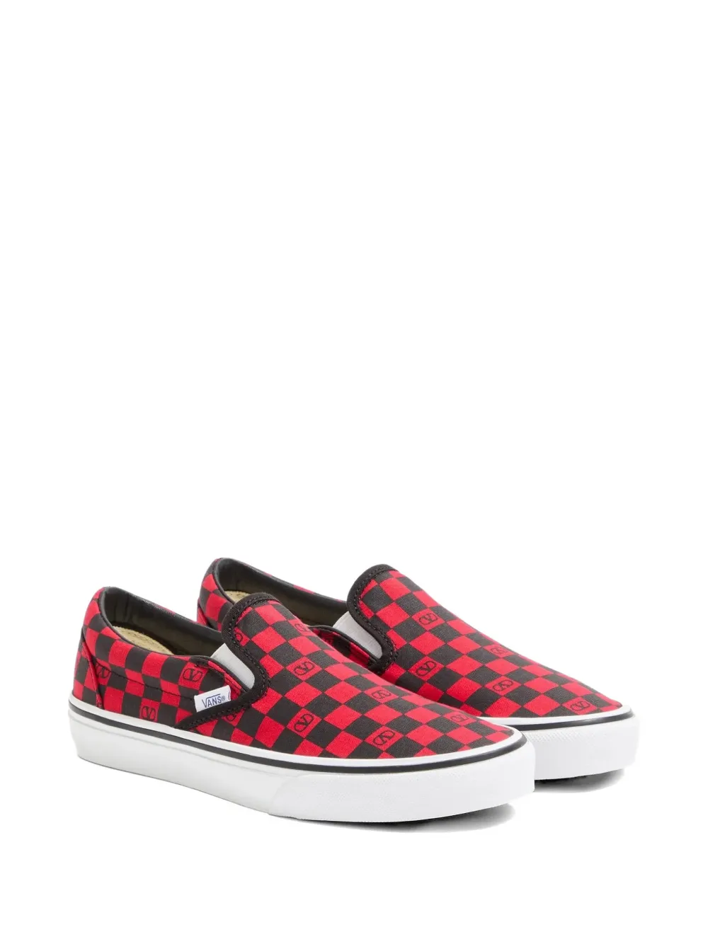 Vans x Valentino Garavani checkerboard VLogo sneakers Zwart