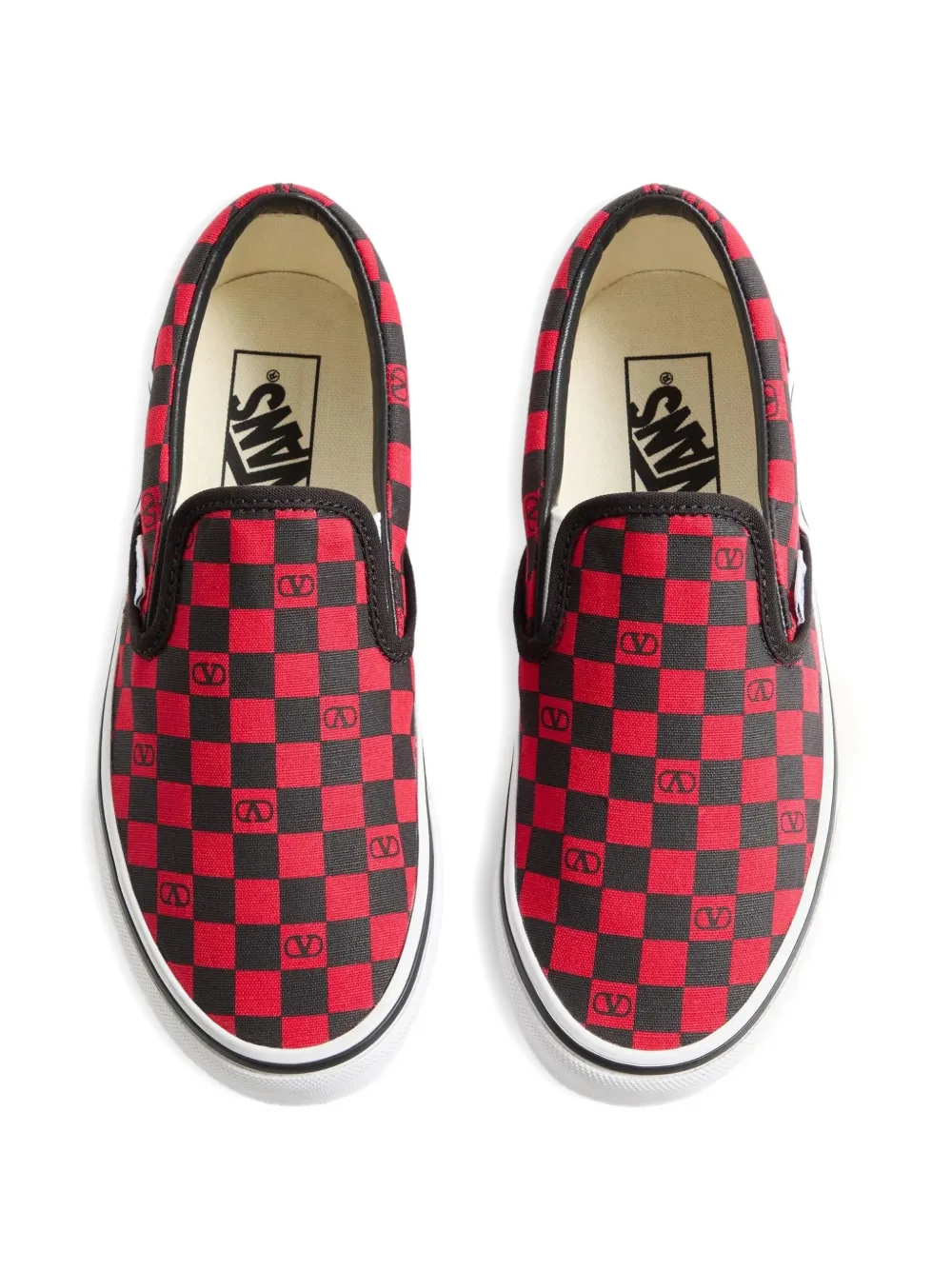 Vans x Valentino Garavani checkerboard VLogo sneakers Zwart