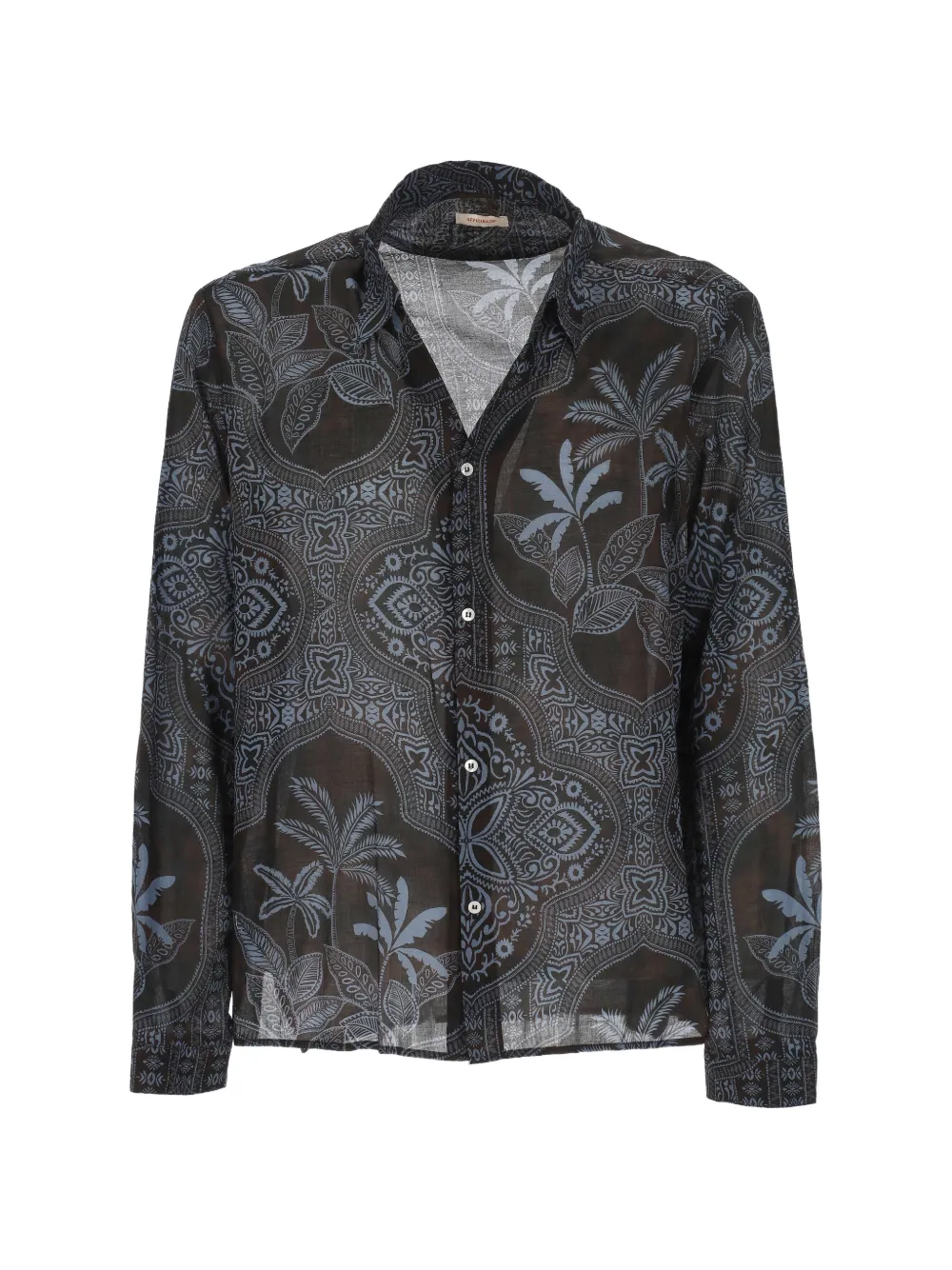 OFFICINA 36 paisley-print palm-tree shirt - Marrone