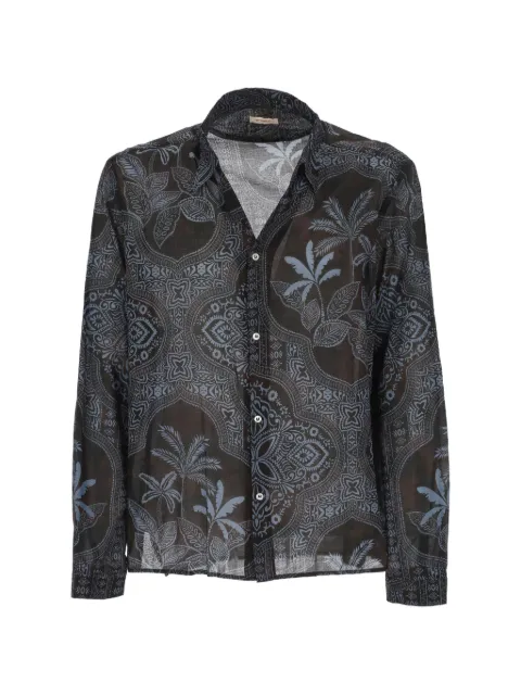 OFFICINA 36 paisley-print palm-tree shirt