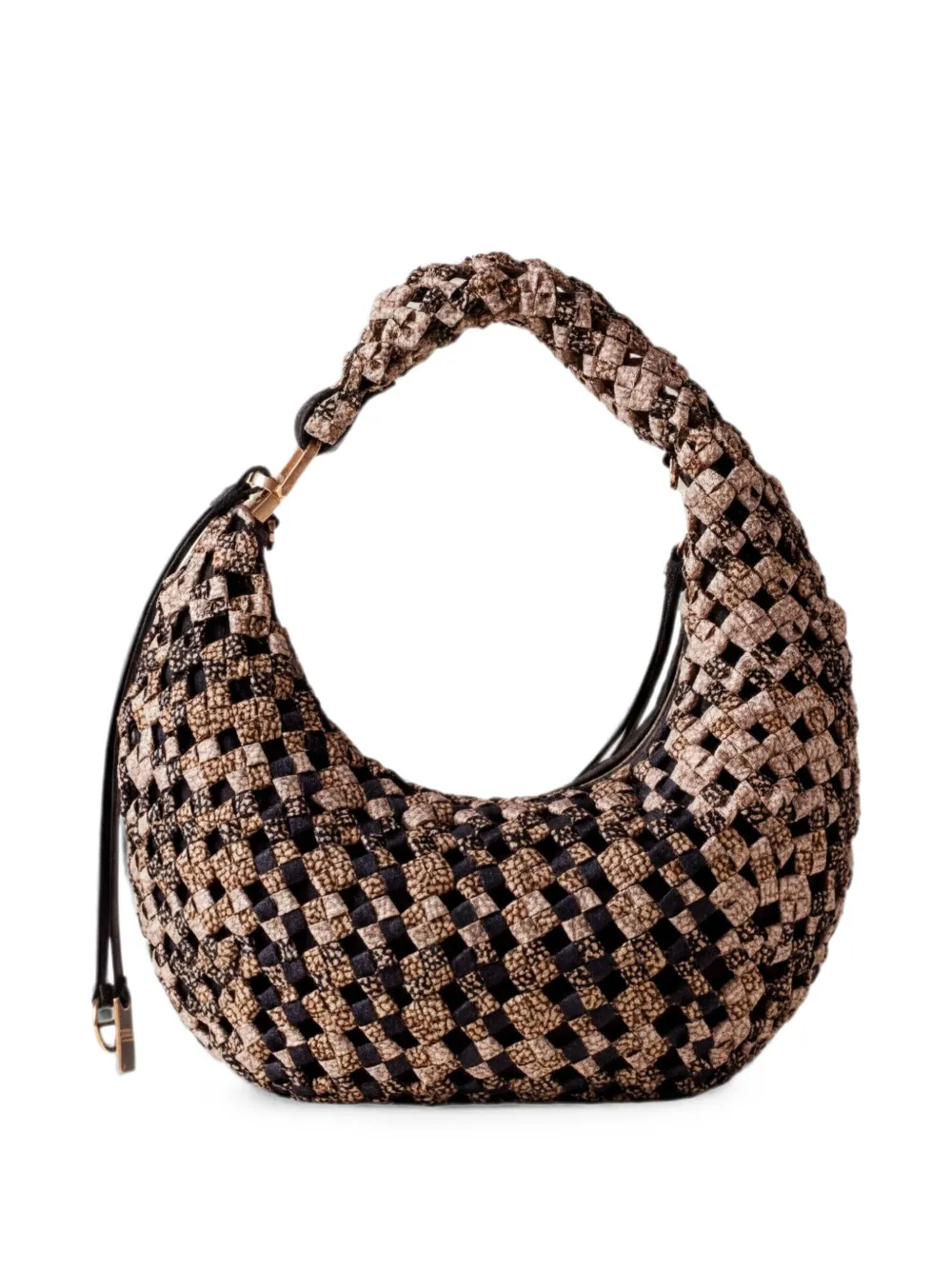 Borbonese Woven-design Tote Bag In 褐色