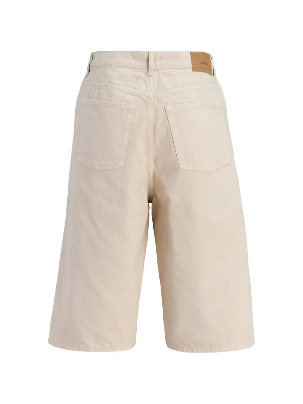 JJXX Kyoto denim shorts met wijde pijpen Beige