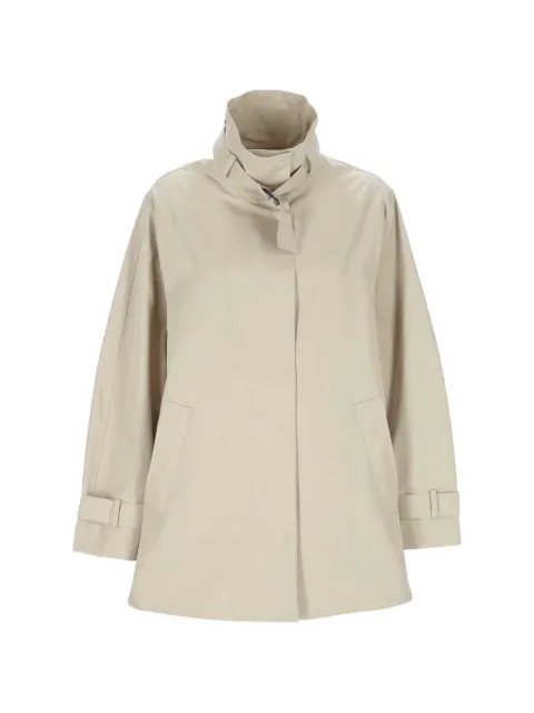 EMMA E GAIA buckle-fastening high-neck coat