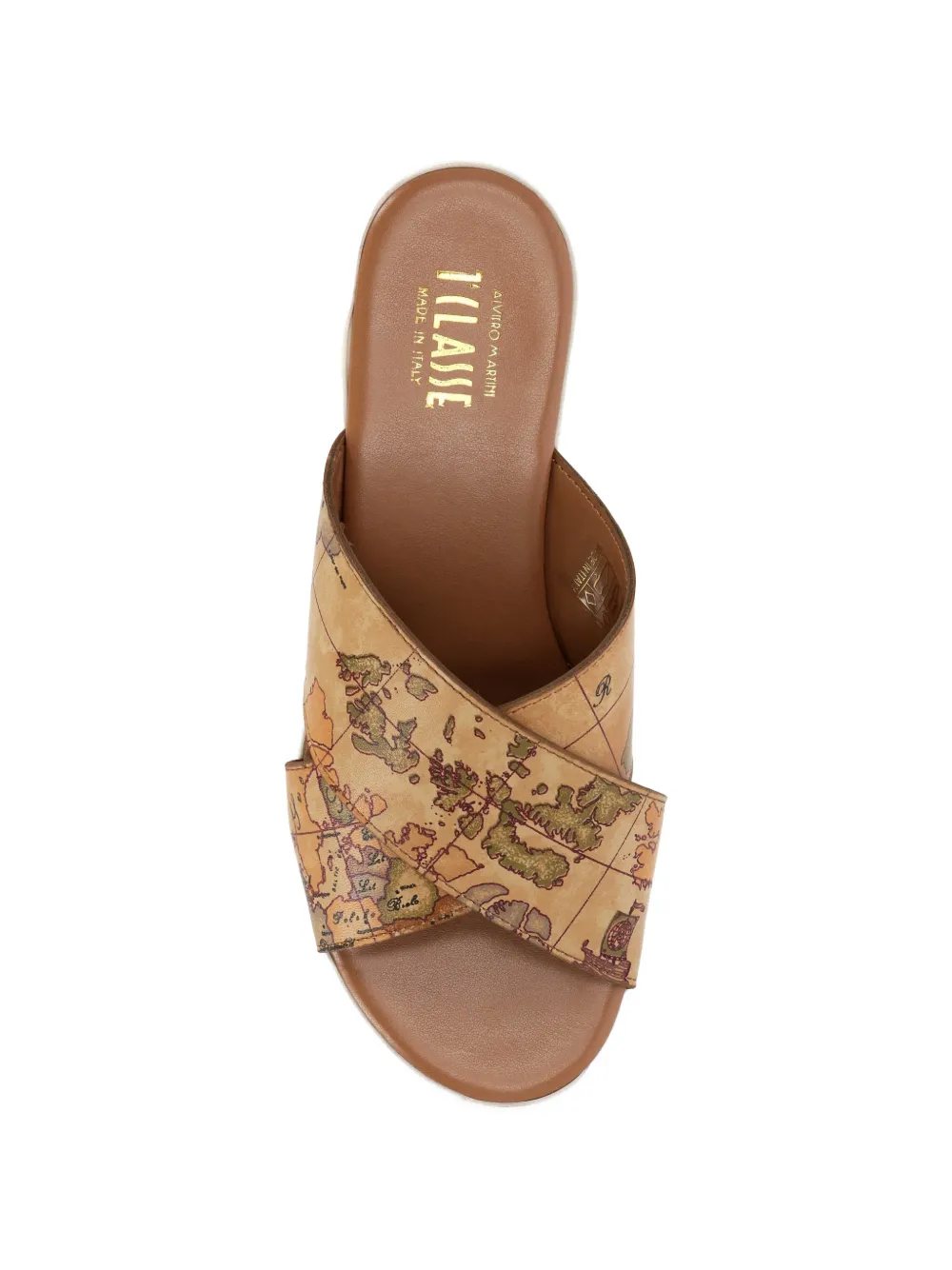 ALVIERO MARTINI 1° CLASSE Geo Classic cross-strap sandals Beige