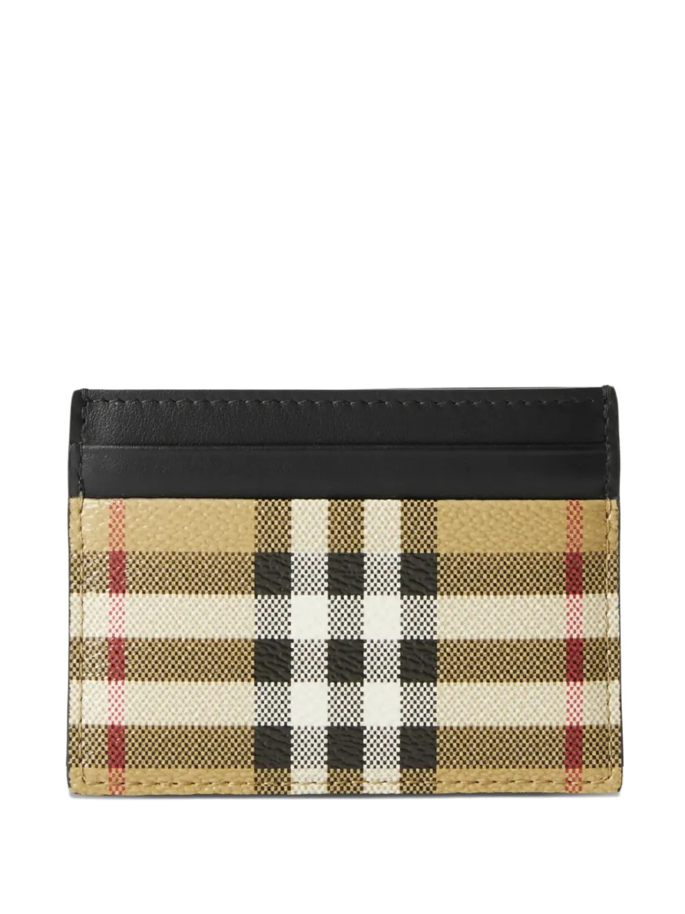 Burberry check-pattern cardholder - Toni neutri