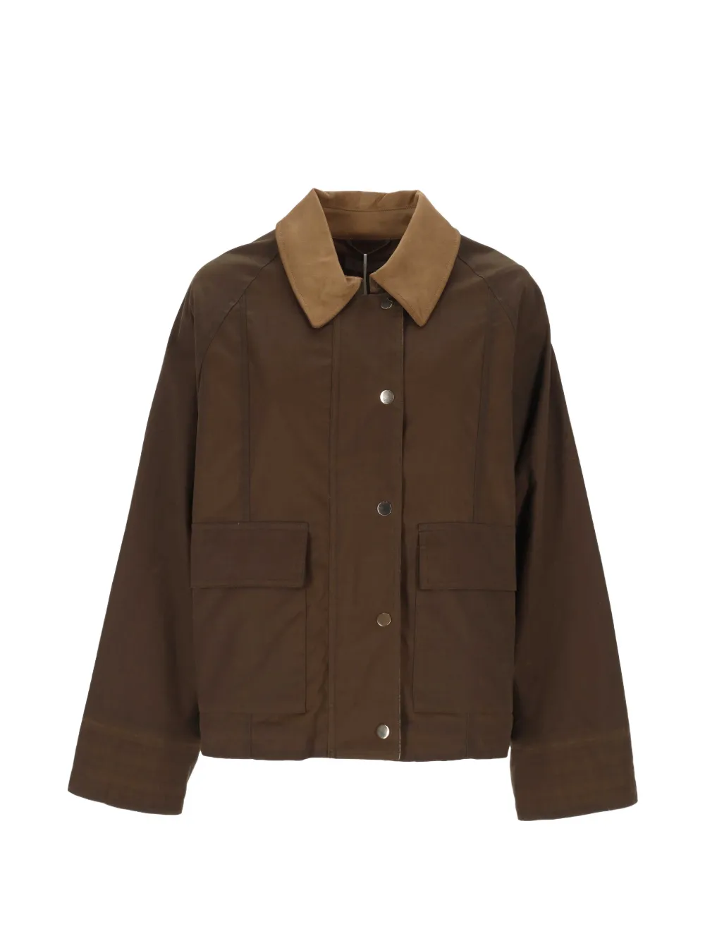 Marella Emmcarnet Waxed-finish Jacket In Green