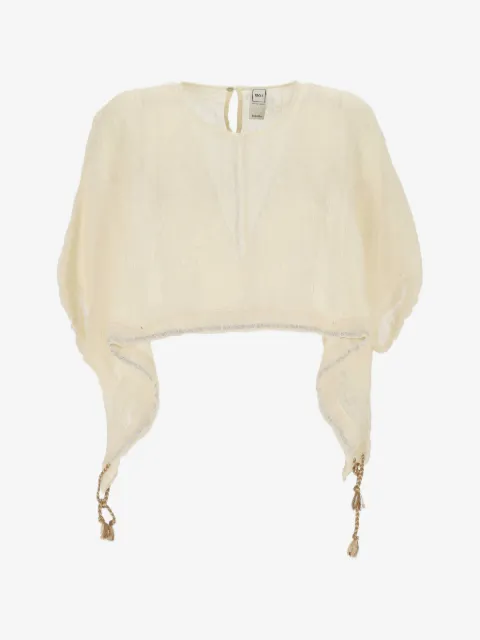120% Lino  handkerchief-hem top