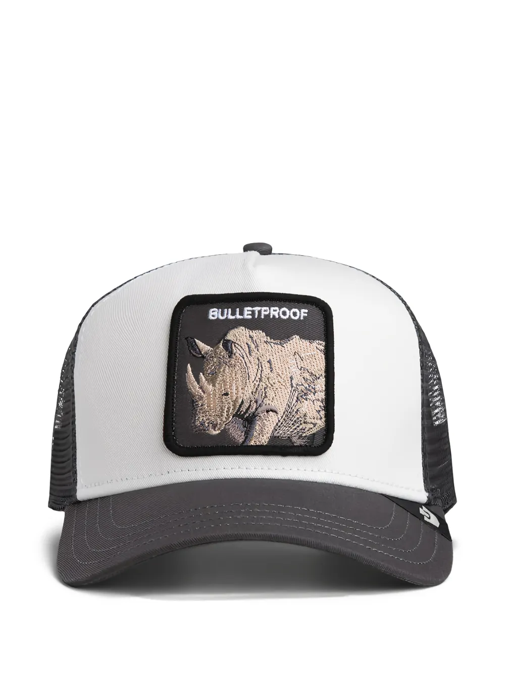GOORIN BROS embroidered-patch mesh-panel cap - Bianco