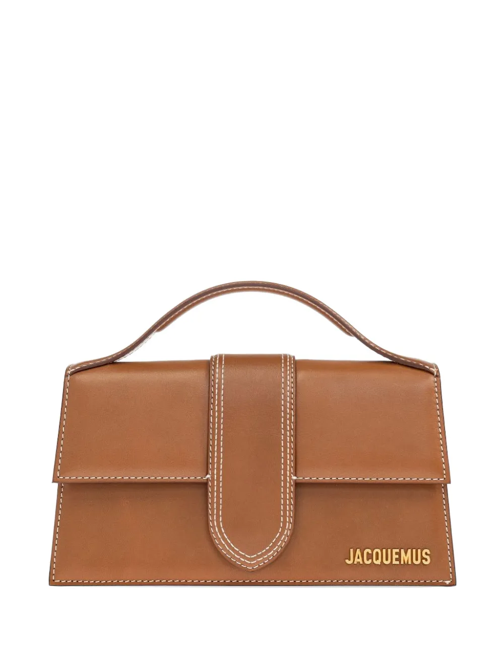 Jacquemus large Le Bambino contrast-stitched tote bag - Marrone
