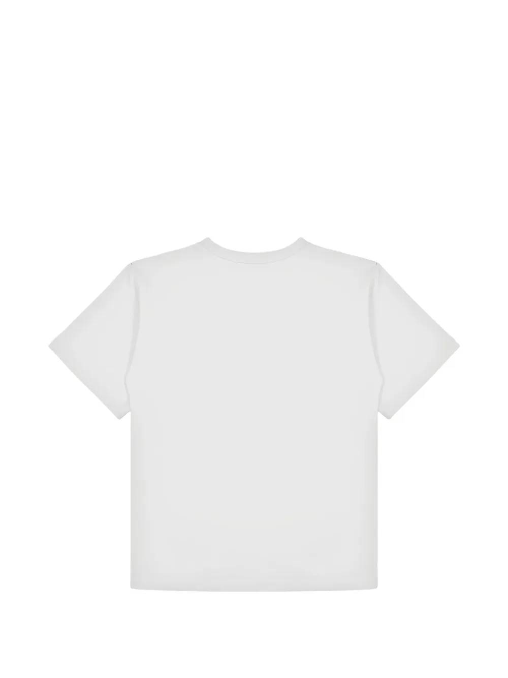 Moschino Kids Lauren Crown katoenen T-shirt met logo-print Wit