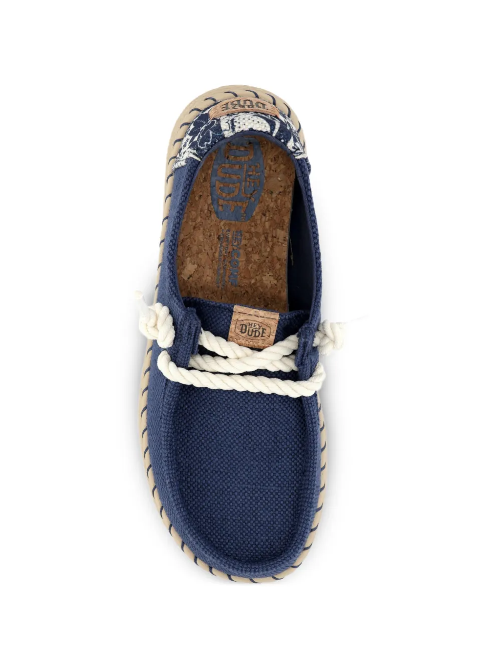 Hey Dude Wendy floral-print rope-lace espadrilles Blauw