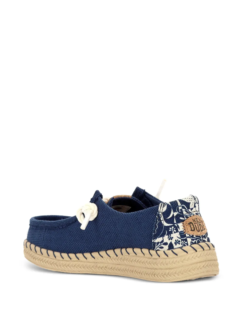 Hey Dude Wendy floral-print rope-lace espadrilles Blauw