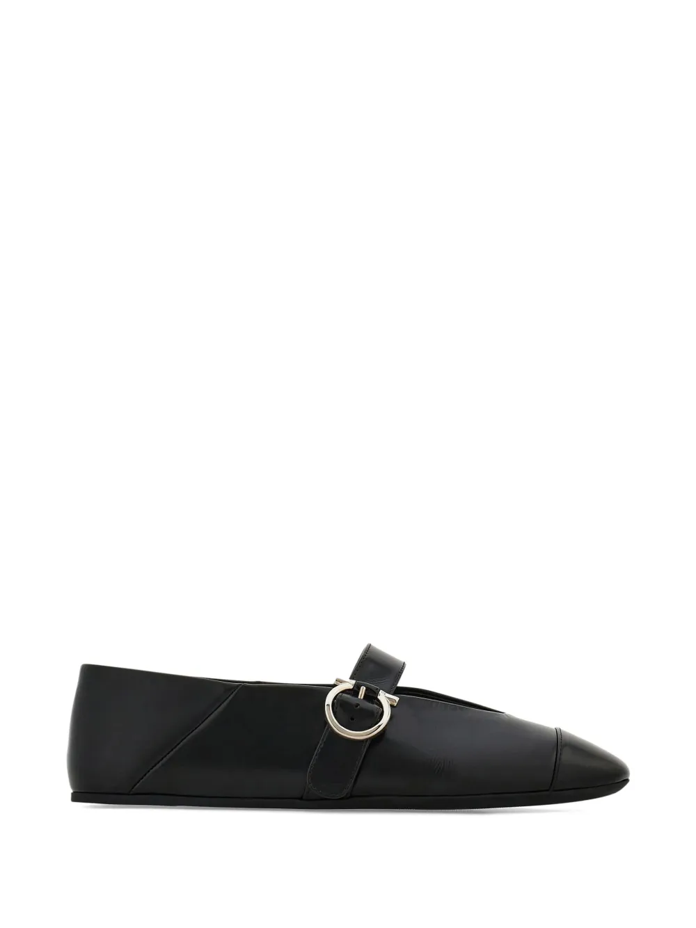 Ferragamo Gancini strap ballet flats - Nero
