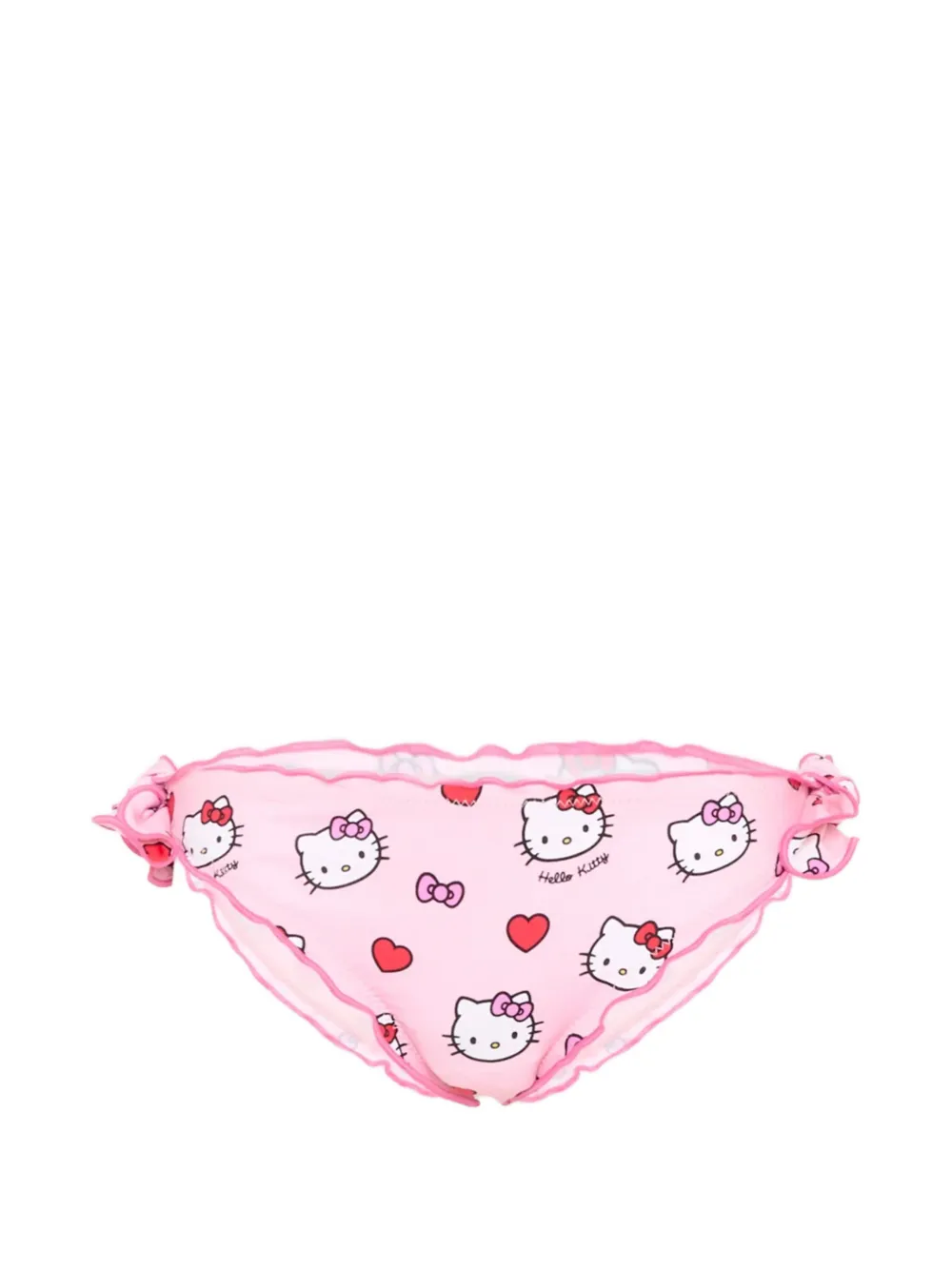 MC2 Saint Barth Kids x Hello Kitty Cric bikinislip met ruches Roze